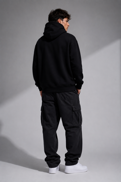 BITE ME Sudadera Negra con Capucha para Hombre
