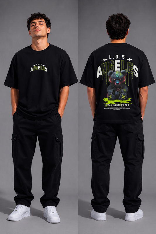 PLayera Oversize Negra para Hombre