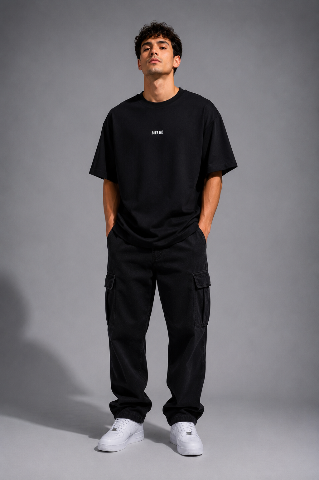 BITE ME Playera Oversize para Hombre