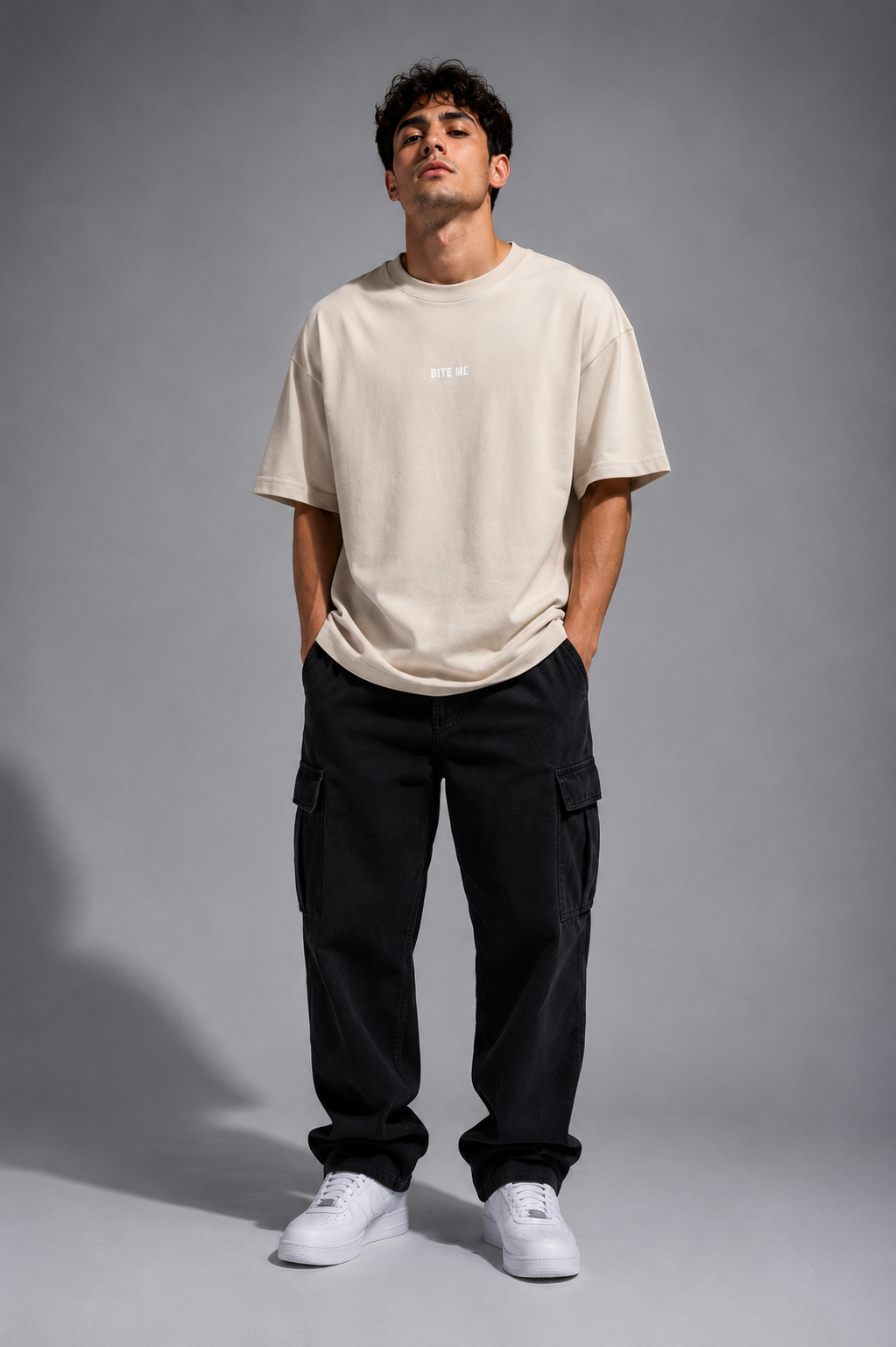 BITE ME Playera Oversize para Hombre