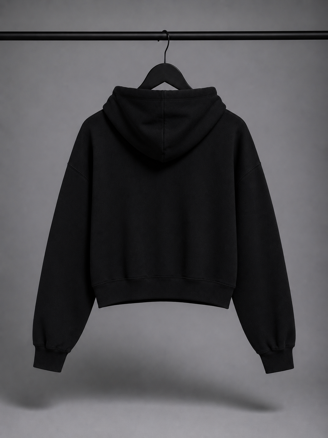 BITE ME Sudadera Negra con Capucha para mujer