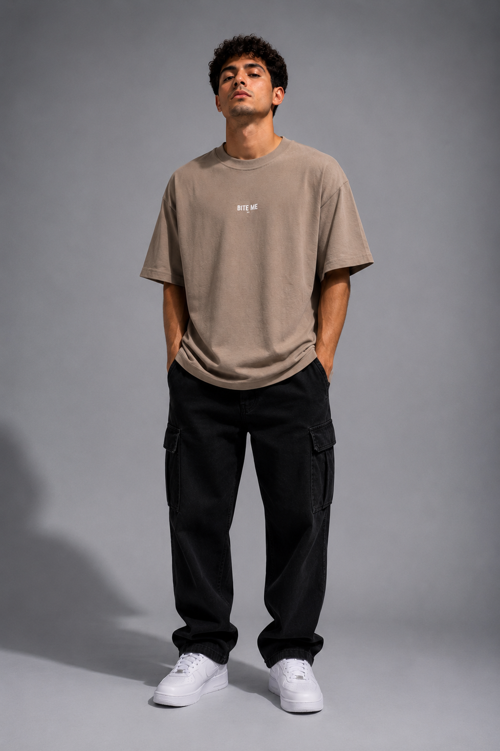 BITE ME Playera Oversize para Hombre
