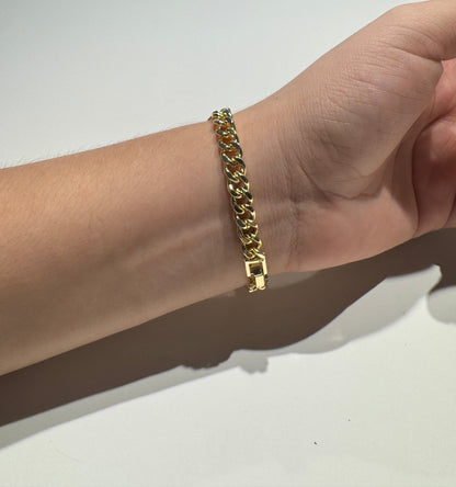 Pulso Unisex de Oro Laminado de 15.5 cm