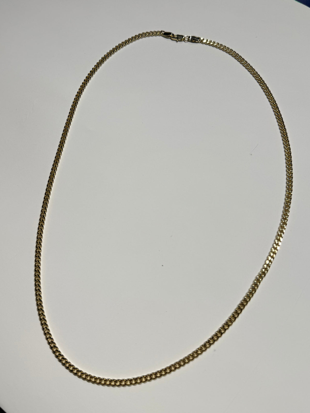 Cadena de Oro Laminado para Caballero de 61 cm