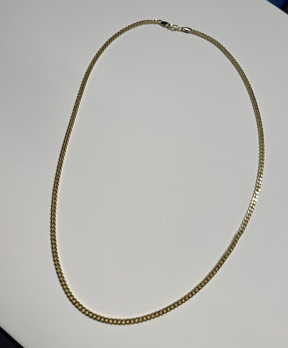 Cadena de Oro Laminado para Caballero de 61 cm