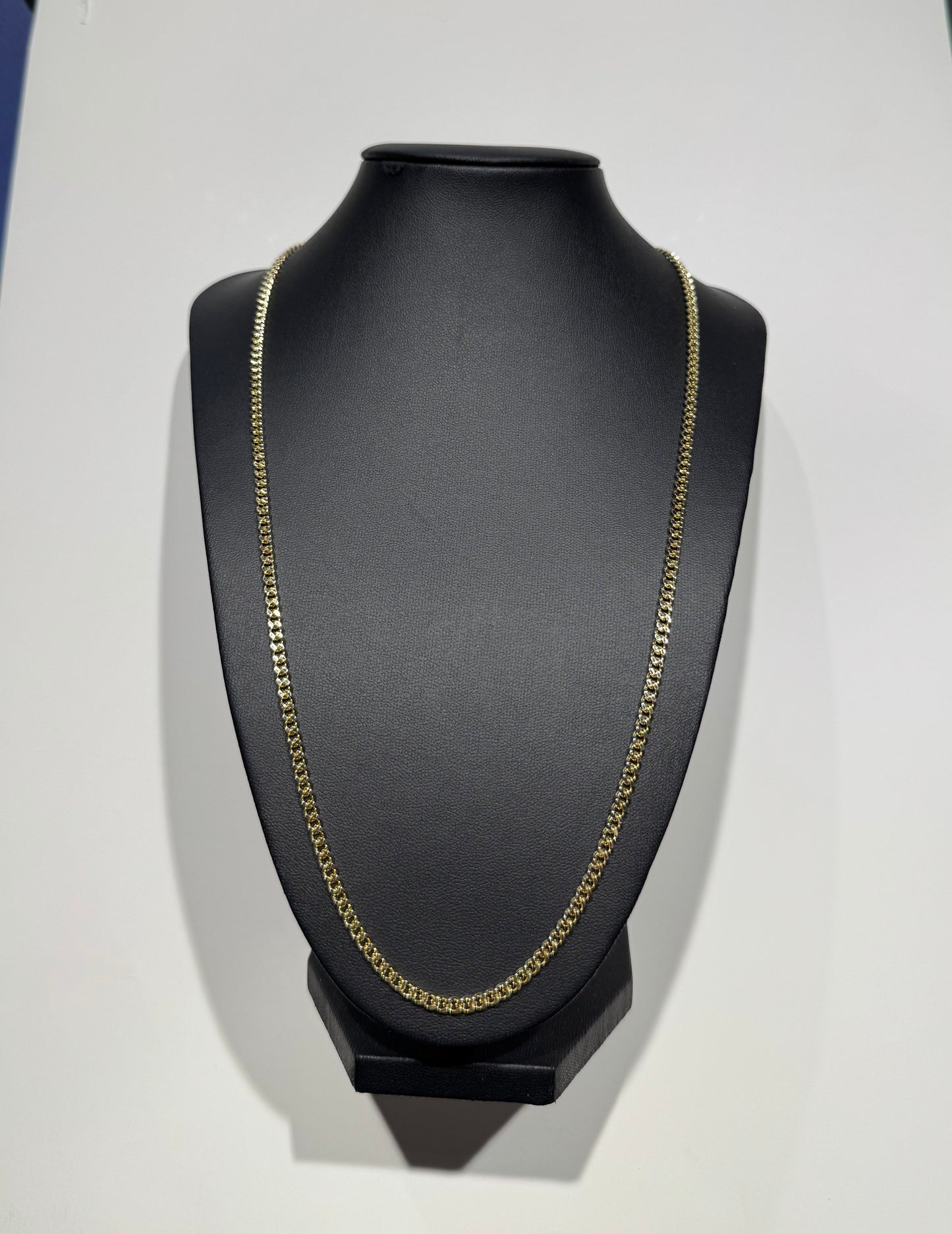 Cadena de Oro Laminado para Caballero de 61 cm