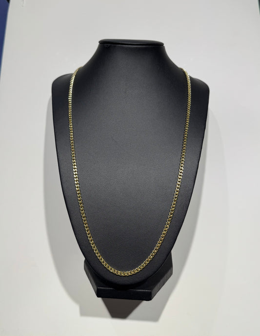 Cadena de Oro Laminado para Caballero de 61 cm