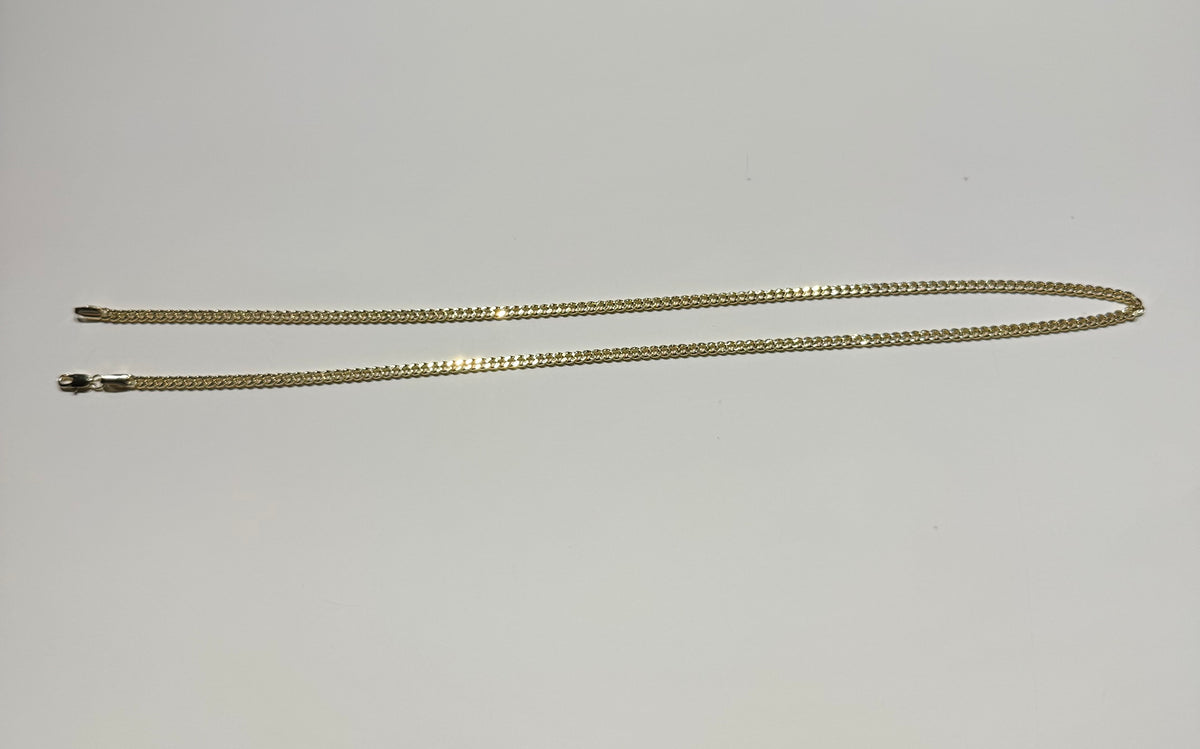 Cadena de Oro Laminado para Caballero de 61 cm