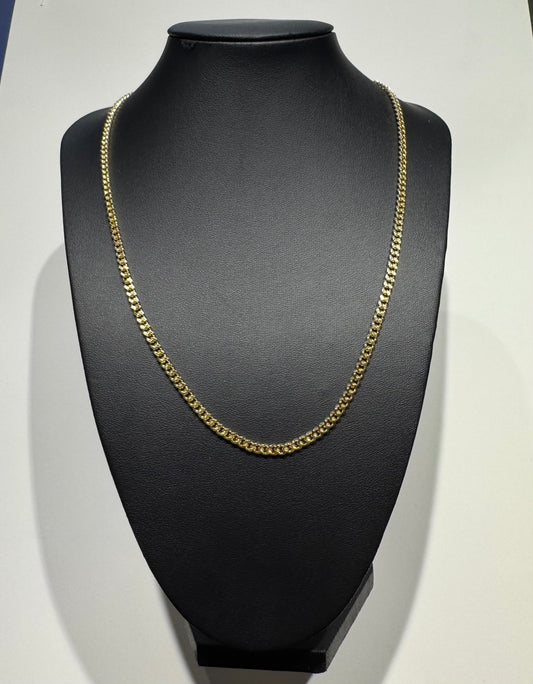 Cadena para Caballero de Oro Laminado de 50 cm